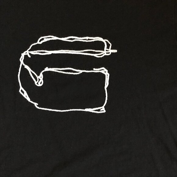 G‑Star RAW Men’s Small Graphic Tee – Black – Minimalist Line Design - Picture 2 of 3